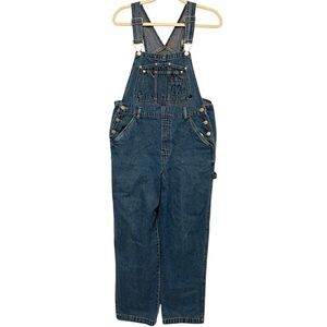 Vtg No Boundaries Carpenter Overalls Juniors M 7/9 Denim